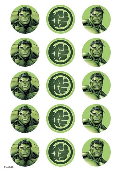 Etiquetas de tubinhos Hulk Avengers, Avengers Party, Avengers Birthday ...