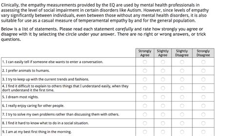 Emotional Intelligence Test Printable