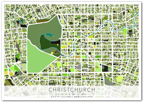 Christchurch City Centre Map