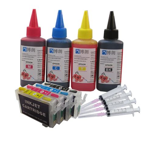 T0711 ink cartridge refill ink kit + 400ml ink for EPSON Stylus SX600FW ...