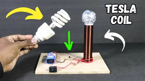 How to Make a Tesla Coil at Home | DIY Wireless Power Transfer School ...