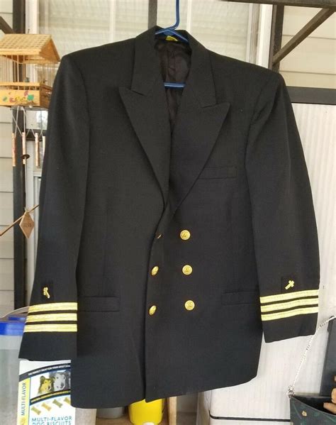 US Navy Commanders Chaplain Corps Officers Service Dress Blue Jacket 42 ...