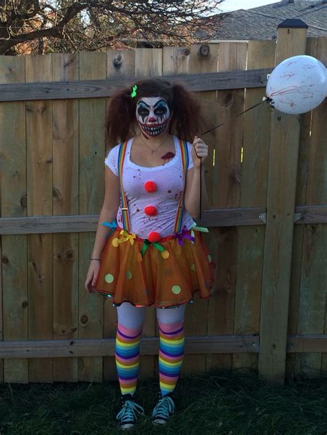 Halloween - homemade clown costume/creepy makeup. | Creepy halloween ...