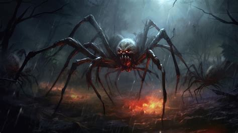 Premium AI Image | Creepy crawling spiders