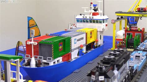 LEGO Container Ship MOC complete