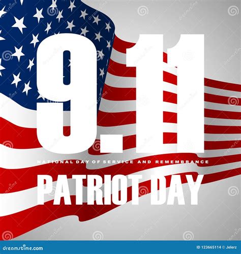 9/11/01 Patriot Day Background, American Flag Stripes Background. Stock ...