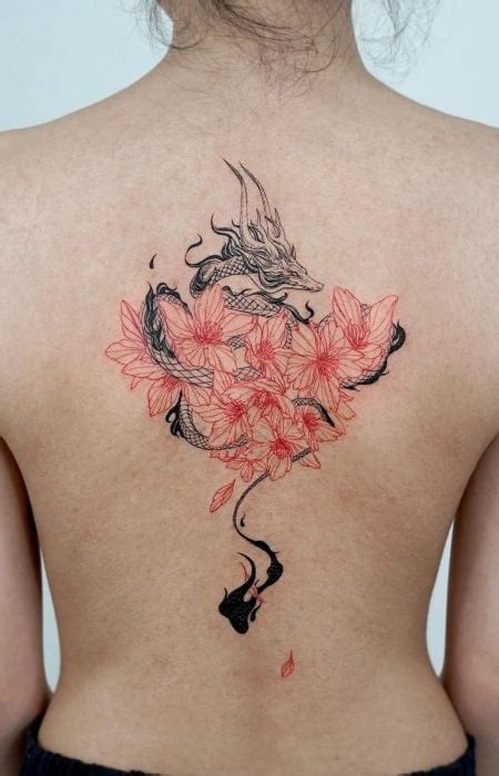 Chinese Cherry Blossom Tattoo Art