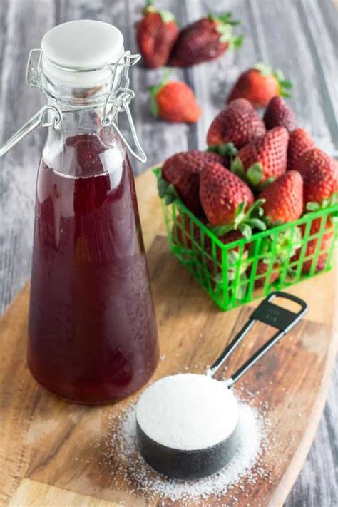 Strawberry Simple Syrup Recipe - Quick and Easy! • Dishing Delish