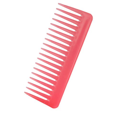 Wide Tooth Detangling Comb Salon Shampoo Hairbrush Comb for Curly Thick ...