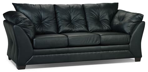 Max Faux Leather Full-Size Sofa Bed – Black | The Brick