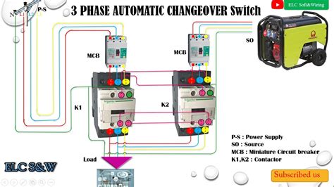 2 Pole Changeover Switch Wiring Diagram