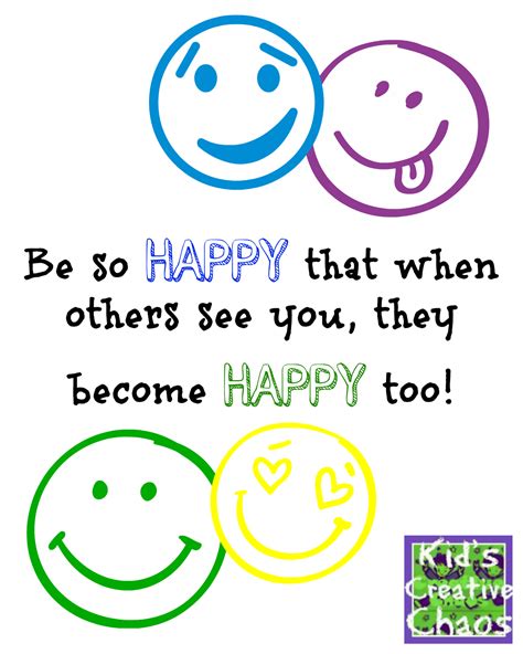 Be Happy: Happiness Quotes and Sayings - Kids Creative Chaos