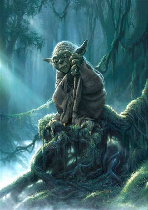 Master Yoda Dagobah System Star Wars Artwork Poster | Etsy