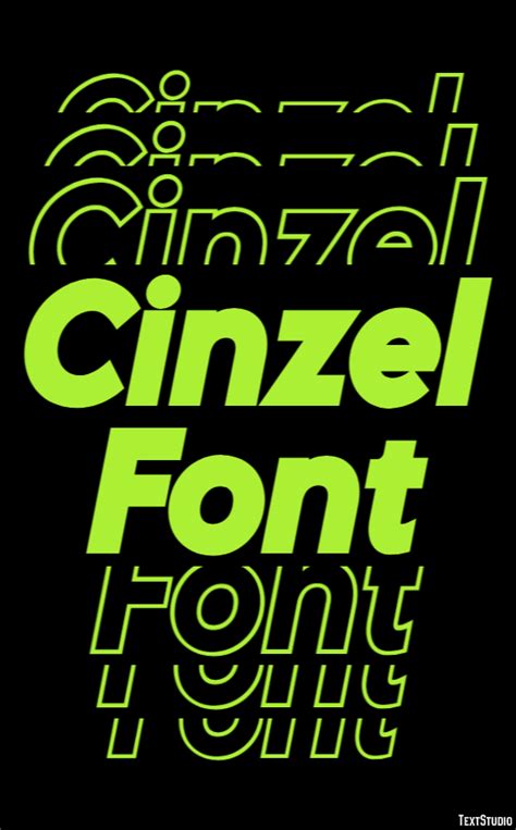 Cinzel Font Text Effect and Logo Design Font