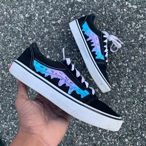 Custom Gradient Drip Vans | Etsy in 2020 | Cool vans shoes, Vans ...