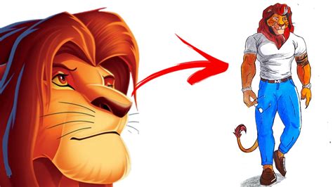 How To Draw Lion King Characters Step By Step