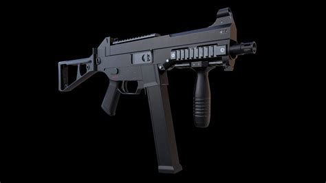 UMP45 Submachine Gun - 3D Model by chander1980