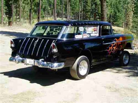 Purchase used 1955 CHEVROLET Nomad Gasser (black with flames) in ...