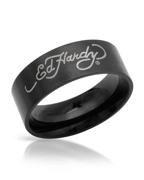 ED HARDY Ring in Stainless steel Size 10