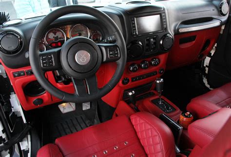 The Black Jeep Wrangler With Red Interior - An Eye-Catching Combination ...