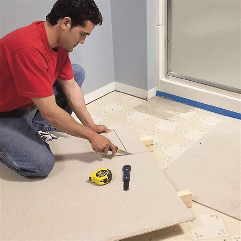 How to Lay Tile: Install a Ceramic Tile Floor In the Bathroom (DIY)