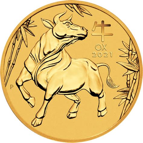 2021 2 oz Australian Gold Lunar Ox Coin l JM Bullion™