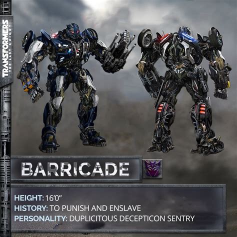 Transformers 5: Barricade’s Much Improved Robot Mode Revealed