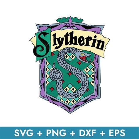 Slytherin Crest Svg, Harry Potter House Crest Svg, School Of - Inspire ...