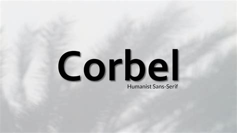 Corbel Font Download - Free Fonts Lab