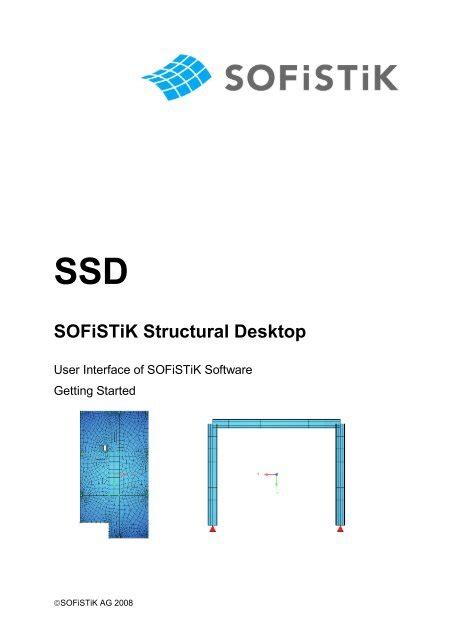 SSD Tutorial 1-2 - SOFiSTiK AG