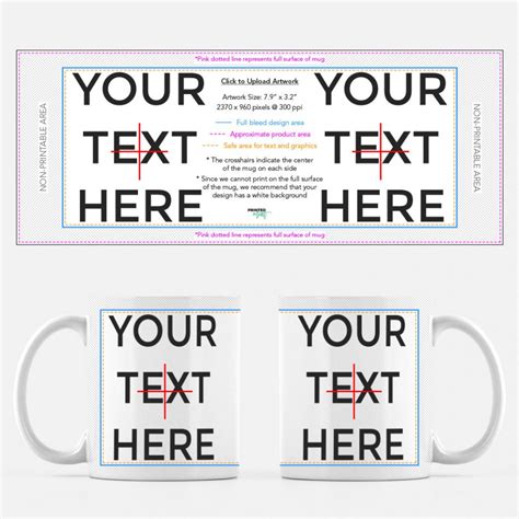 Printable 11 Oz Mug Sublimation Template Size