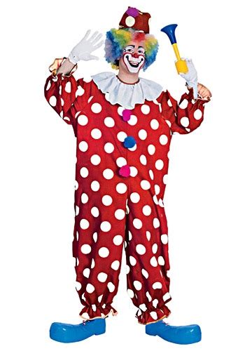 Adult Dotted Clown Costume | Carnival Clown Costume