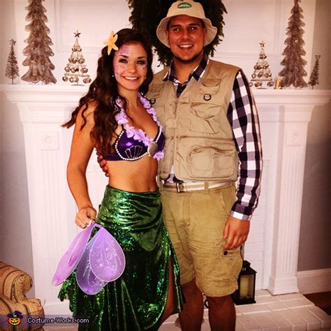 Mermaid and Fisherman Couples Costume