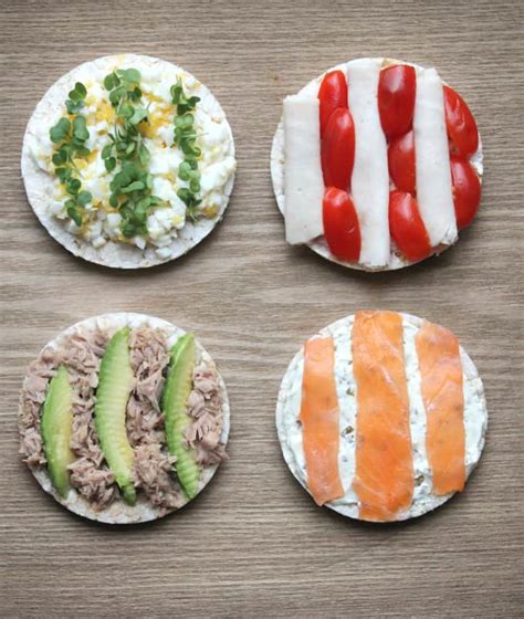 Rice Cakes with Healthy Toppings - My Fussy Eater | Easy Family Recipes