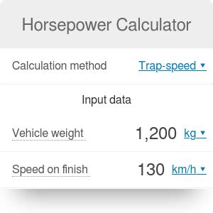 Horsepower Calculator | Horsepower to Watts - Omni