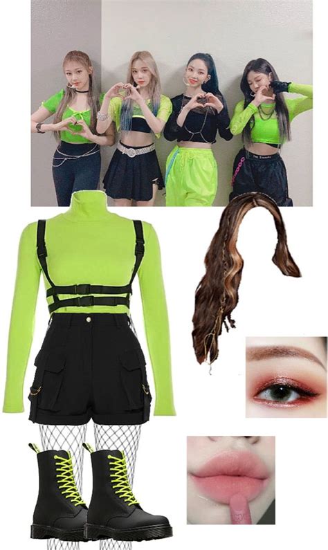 Aespa 5th Member | Black Mamba debut stage Outfit | ShopLook | Neon ...