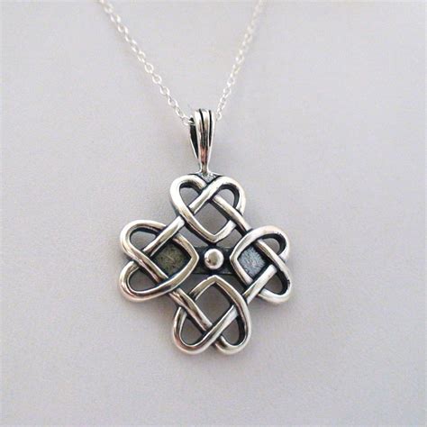 Celtic Love Knot Necklace - 925 Sterling Silver