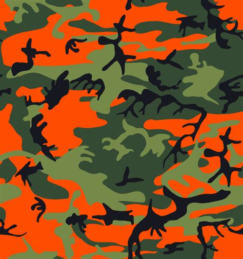 Free Clipart: Camo Print - Hunter Orange | eady