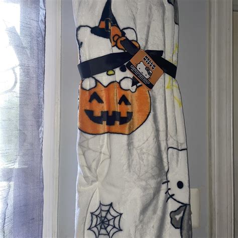 Hello kitty Halloween throw blanket 50 inches by 70 - Depop