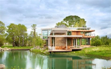 Big Timber Riverside House by Hughesumbanhowar Architects