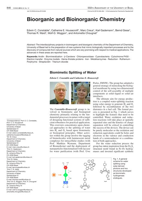 (PDF) Bioorganic and Bioinorganic Chemistry