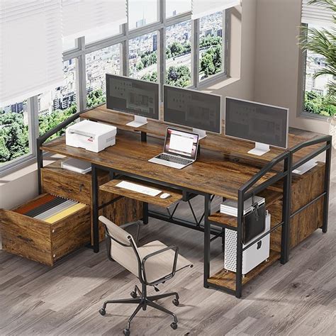 Amazon.com: SEDETA: Computer Desk with Hutch & Storage