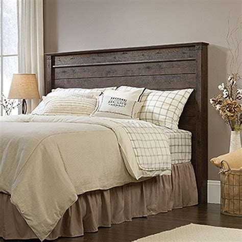 SAUDER Carson Forge Coffee Oak Full/Queen Headboard-419887 - The Home Depot