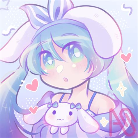 Cinnamoroll X Miku angelicradiance - Illustrations ART street