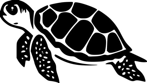 Turtle, Black and White Vector illustration 23568767 Vector Art at Vecteezy