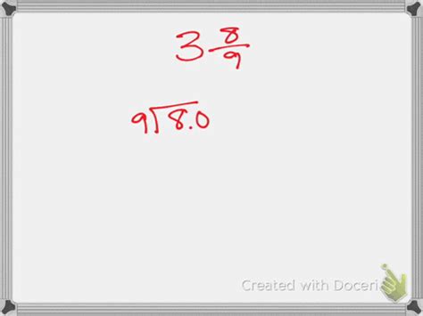 SOLVED:Convert the given fraction to a repeating decimal. Use the ...