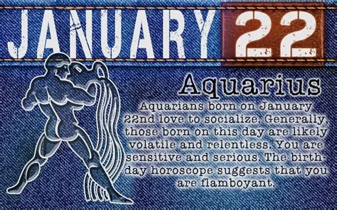 January 22 Zodiac Horoscope Birthday Personality - SunSigns.Org