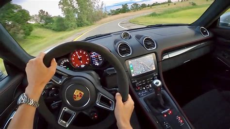 2021 Porsche 718 Cayman GTS 4.0 (6-Speed Manual) - POV Driving Review ...