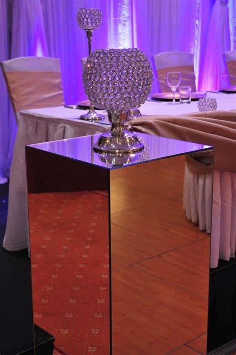 Mirror Pedestal - Event Decor Hire