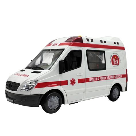 SR TOYS 108 Emergency Hospital Ambulance Vehicle Van Toy with Friction ...